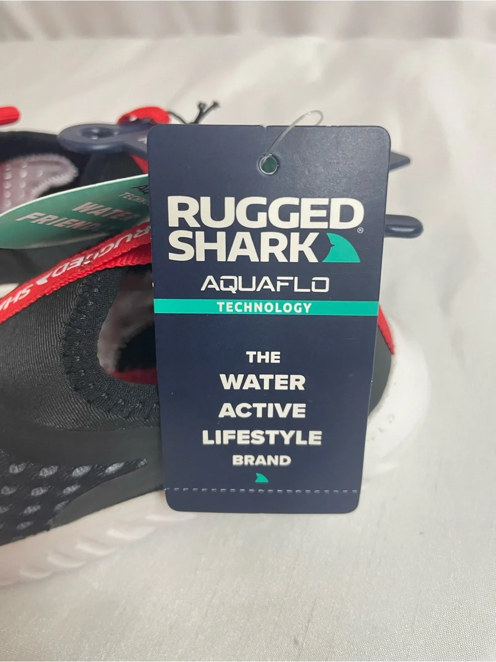 RUGGED SHARK  kids Slip-On Water Shoes AQUAFLO TECHNOLOGY